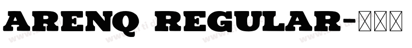 Arenq Regular字体转换